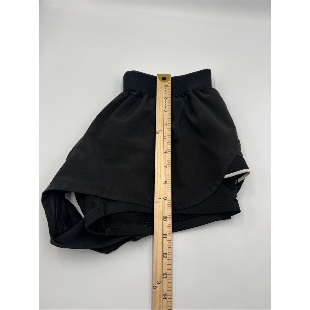 Adidas Aeroready Women's Black Shorts With Undershorts Inside Size Medium - Picture 7 of 8